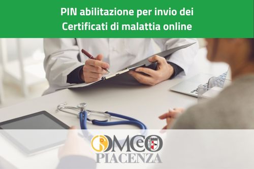 PIN abilitazione per invio dei Certificati di malattia online