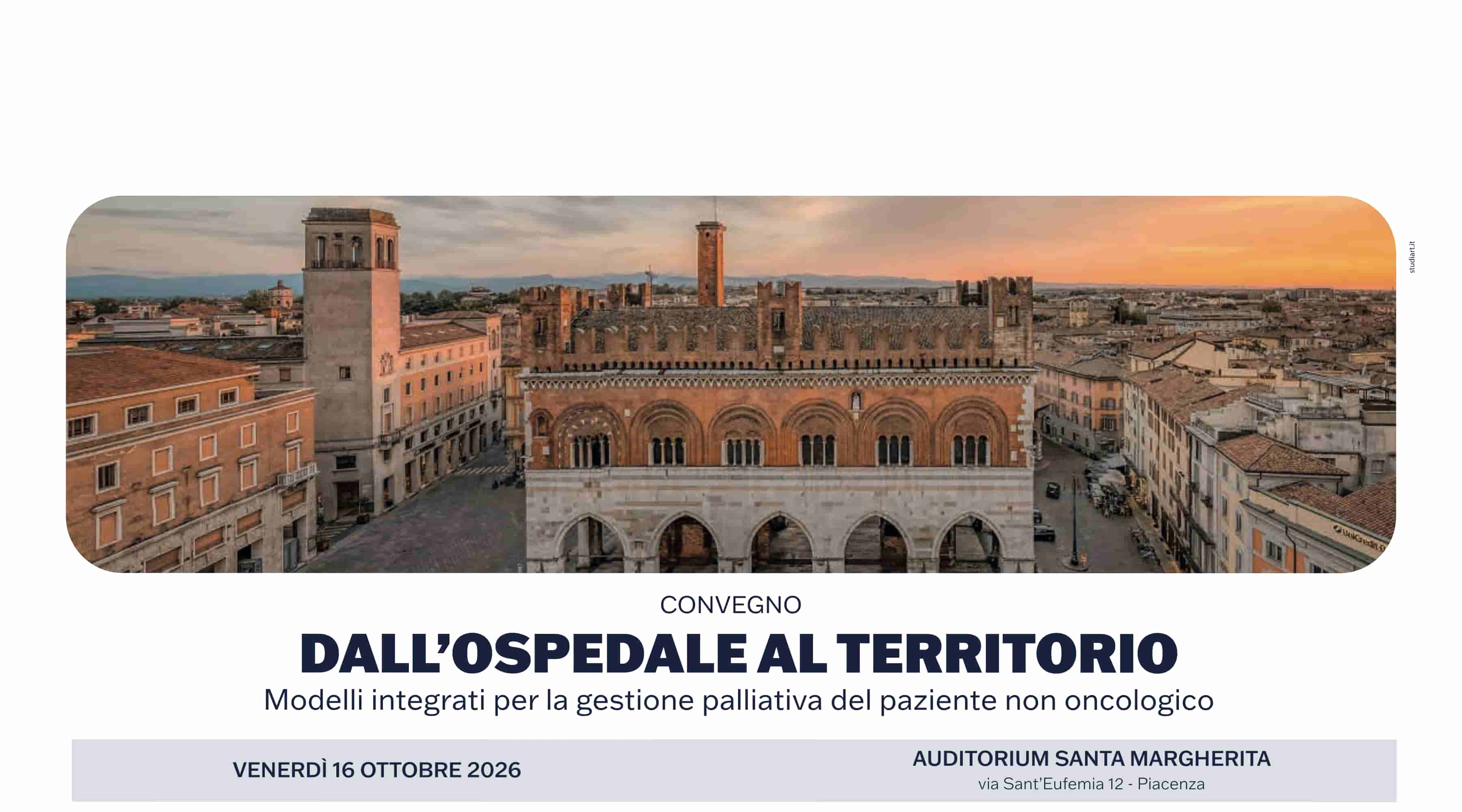 Convegno "Dall’ospedale al territorio - Modelli integrati per la gestione palliativa del paziente non oncologico"