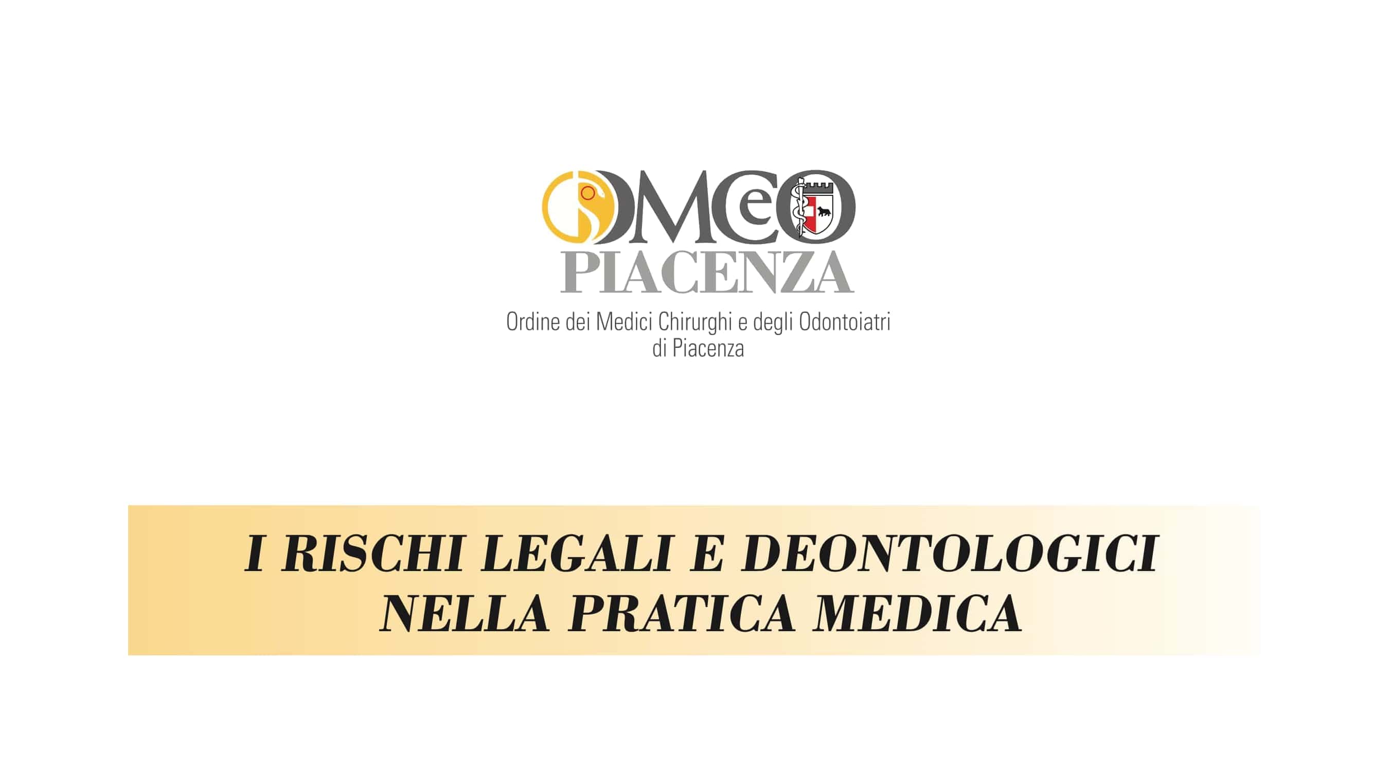 Clicca per accedere all'articolo "I rischi legali e deontologici nella pratica medica"